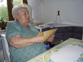 Ruth Pilz beim Interview 2006